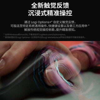 罗技 MX Master 4 无线蓝牙鼠标 浅灰