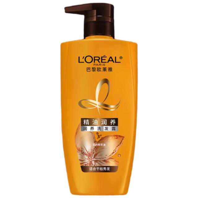 巴黎欧莱雅 精油润养洗发水洗头水柔顺顺滑防毛躁洗发露500ml