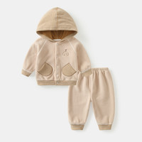 瑄妮薇 儿童保暖内衣套装加绒加厚秋冬男童打底女童小孩宝宝男孩睡衣