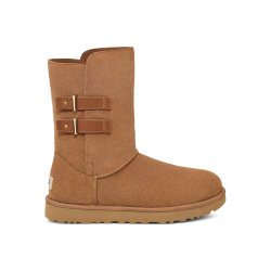 UGG 秋冬男女同款平底经典短靴雪地靴1166750栗色