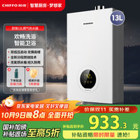 移动端、京东百亿补贴：前锋 燃气热水器速热微火苗分段燃烧JSQ25-13K01R