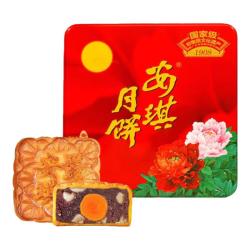安琪 蛋黄果仁红豆沙月饼礼盒720g中秋 安琪蛋黄果仁红豆沙月饼礼盒720g