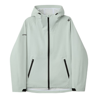 SPYDER 蜘蛛秋季男子运动夹克防风防水透湿连帽硬壳冲锋衣外套25EF119M 冰谷青 M