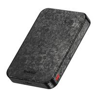 闪极 SHARGE【QI2认证】真15W超薄碳纤维磁吸充电宝小巧便携10000mAh移动电源户外徒步适用苹果15ProMax/14/13