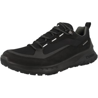 ECCO 爱步 男式 超级地形防水低帮鞋 82425451052 登山鞋 透气 Ultra Terrain Waterproof Low Black 8-8.5