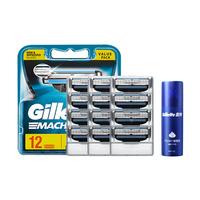 吉列剃须刀 锋速3刀头 刮胡刀手动刀片 非吉利 【囤货】锋速三 0刀架 12刀头 +须泡