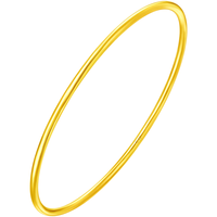 周大福时尚 足金黄金实心手镯(工费280) 58mm 约10.24g EOF355