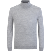 雅戈尔（YOUNGOR）羊毛衫男高领含绵羊毛混纺羊毛衫柔软舒适保暖 VYHW639995DGA灰色 L (105)