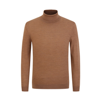 雅戈尔（YOUNGOR）羊毛衫男高领含绵羊毛混纺羊毛衫柔软舒适保暖 VYDY639995XGA咖啡 M (100)