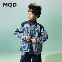 马骑顿（MQD）【国潮系列】MQD童装男童外套2025春季新款儿童马赛克印花上衣