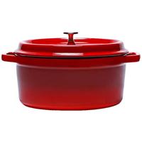 卡罗特珐琅锅铸铁锅家用乔迁炖锅炖盅砂锅汤锅不粘锅煮锅 24cm 珐琅锅 红色 | 热销尺寸