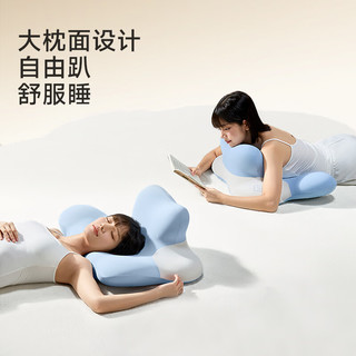  时光存折 人体工学 护颈枕头  一只装 晴空蓝