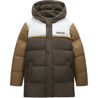 Levi's李维斯儿童羽绒服男女童2024冬季棉服保暖童装 小咖啡 140/68