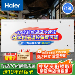 海尔 Haier 冰柜家用大容量冷藏冷冻两用一键转换商用全冷冻减霜小型冷柜