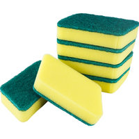 SODOLIKE 天然木浆棉洗碗清洁厨房海绵擦魔力擦刷锅百洁块3片