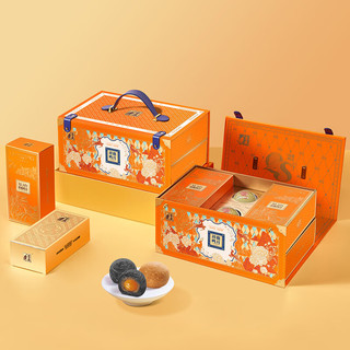 荃盛 1907月饼礼盒鹿月华章·祥鹿鸣月880g