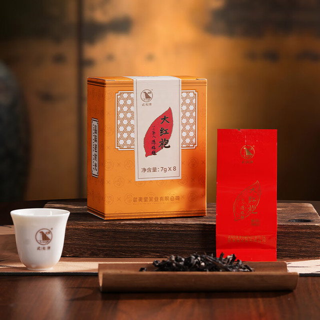 武夷星 乌龙茶 一级 100g 大红袍7g*8袋