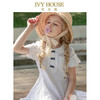 常春藤 IVY HOUSE 童装女童夏款 儿童短袖连衣裙上衣网红小白裙宝宝