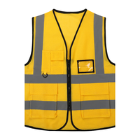 烈焰战队反光背心 夏季网眼反光衣服 交通服建筑工地施工反光马甲 黄色 均码