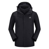 PELLIOT 伯希和 男子三合一冲锋衣 PE211040107 曜石黑 XXXL