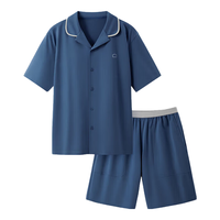蕉内棉棉301H睡衣男士春夏翻领纯棉短袖短裤家居服套装款居家服