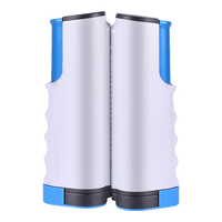 华敏便携式乒乓球网架自由伸缩型兵乓球支架含网室内外家用 黑红款