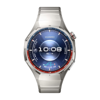 华为 WATCH GT 6 Pro 蓝牙版 智能手表 45.6mm 钛空银 钛金属表带