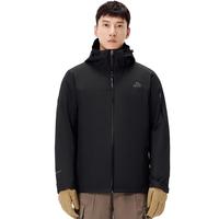 伯希和（Pelliot）【追风】户外三合一冲锋衣男女外套防风暴雨级防水徒步登山服 【男款】漫暮黑 /可拆卸内胆 XL