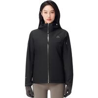 伯希和（Pelliot）三合一户外男女冲锋衣防风防雨登山服124301034黑2X 【女】漫暮黑/可拆卸内胆 XXL