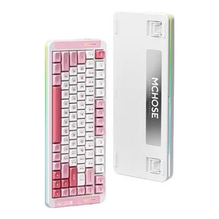 MCHOSE 迈从 X75 V2 75键 三模机械键盘 桃夭粉 风信子轴 RGB