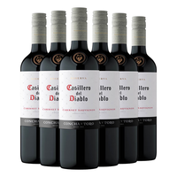 Casillero del Diablo/红魔鬼经典珍藏赤霞珠干红葡萄酒750ml*6瓶整箱