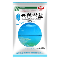 察尔汗绿色食品级天然湖盐400g未加碘无抗结剂食用盐 绿色食品级天然湖盐400gX1袋
