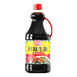 厨邦 鲜味生抽1.25L黄豆酿造酱油调味品家用调料凉拌炒菜厨房上色生抽 厨邦鲜味生抽500ml*1瓶