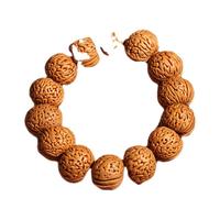 彩荷精品脑纹桃核手串矮桩小桃胡原籽单圈男女手持文玩佛珠手链 入门级脑纹手串22+mm