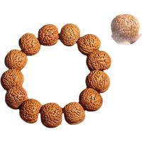 彩荷精品脑纹桃核手串矮桩小桃胡原籽单圈男女手持文玩佛珠手链 精品精选级脑纹手串22+mm