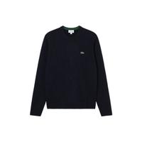 Lacoste 法国鳄鱼男装秋冬经典logo印花保暖羊毛针织衫毛衣男款山羊毛