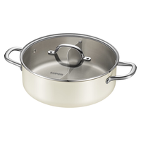 苏泊尔（SUPOR）304不锈钢鸳鸯火锅6.3L复底燃气电磁炉汤锅30cm白色ET30ABS01-W