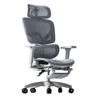  igrow/爱果乐 人工力学 人体工学椅  D2 灰（坐深调节 脚托）
