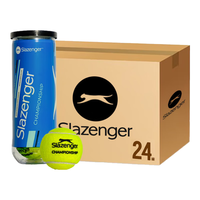 史莱辛格（Slazenger） 网球温网用球铁罐/胶罐训练比赛施莱辛格豹子球练习球专业网球 温网胶罐3粒/1箱24罐