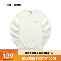 斯凯奇（Skechers）卫衣男女同款针织套头圆领上衣户外休闲服运动衣服L323U123