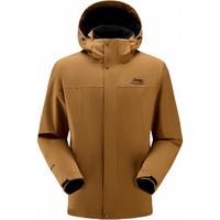Jeep 吉普 三合一冲锋衣男秋冬2023户外防寒登山服抓绒内胆保暖外套 云褐色 S(135斤以下)