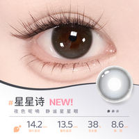 移动端：EYEPONY 美瞳月抛2片月晕灰屿麋褐彩色近视隐形眼镜视客