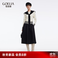 歌莉娅天丝套装女2025秋季大方得体穿搭巨好看三件套裙1ECRAE700 05W米白 L
