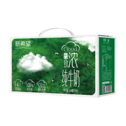 新希望 双峰 云致浓高钙纯牛奶 200ml*10盒
