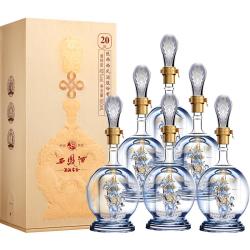 西凤酒 酒海窖龄 20年 52度 500ml*6瓶 整箱装 凤香型白酒 赠30年礼盒