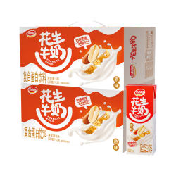 达利园 花生牛奶植物复合蛋白饮料250ml*24盒*2