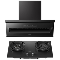  Haier/海尔 顶侧双吸7字型家用 烟灶套装  天然气