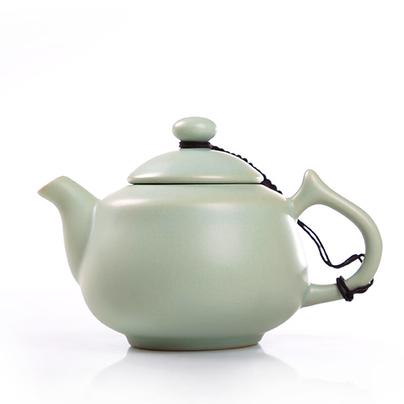 陶立方可养开片泡茶壶天青汝窑茶壶泡茶器家用陶瓷单壶功夫茶具配件 汝窑如意壶 200ml