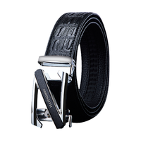 ELLE HOMME法国男士皮带男头层牛皮男士腰带真皮自动扣老公 【专柜礼盒】902082金色磨砂 115cm -130默认(可修剪)