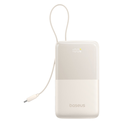 倍思 快充 充电宝 Type-C线  浅咖色 10000mAh